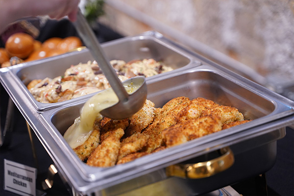 Hot lunch catering