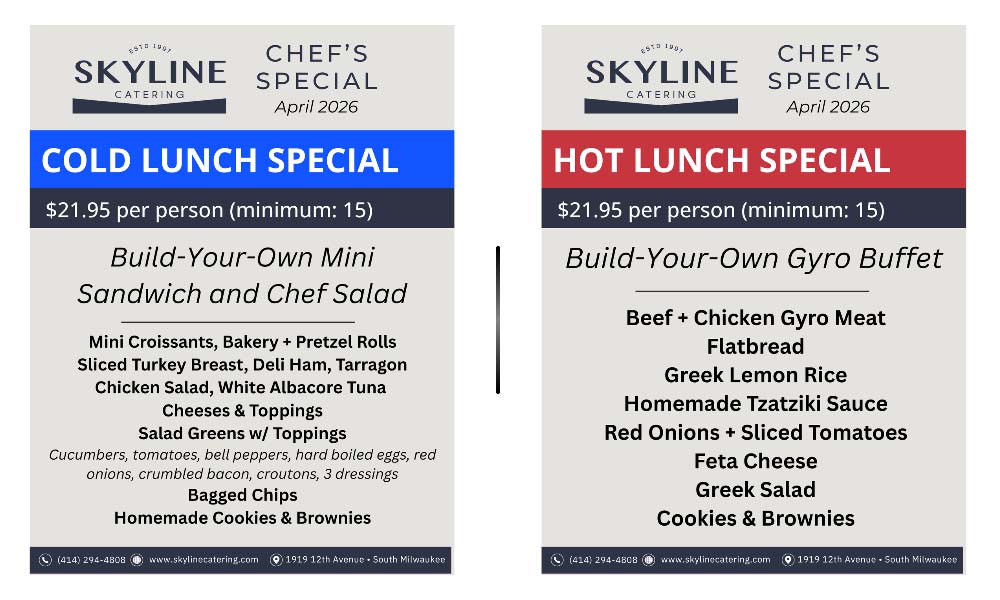 Lunch specials